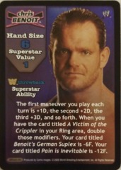 Chris Benoit face card THROWBACK